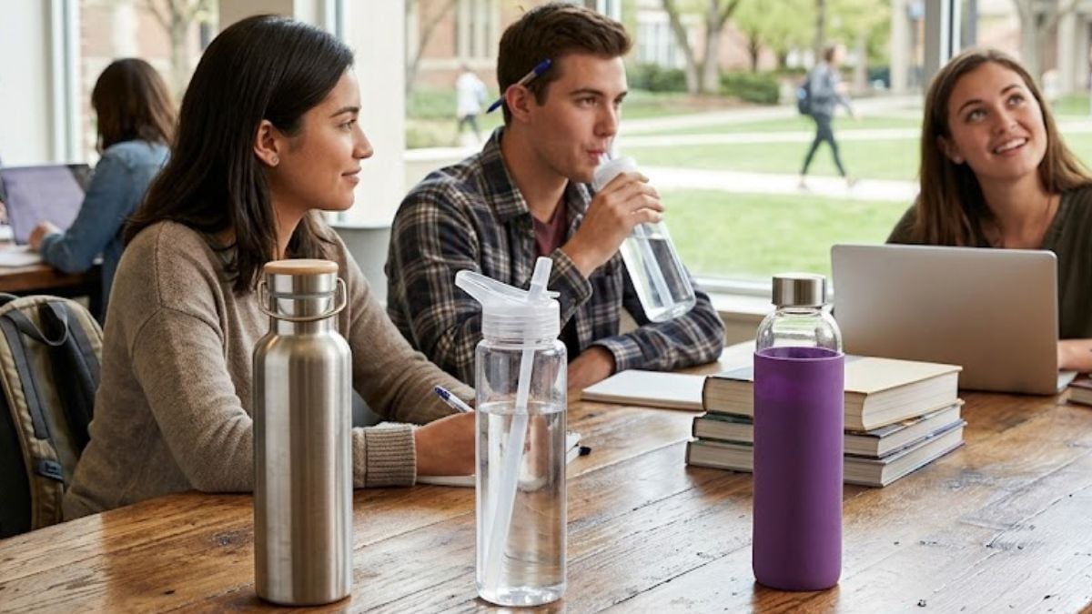 Qué tipo de botella de agua es mejor para usar todos los días: metal, plástico o vidrio