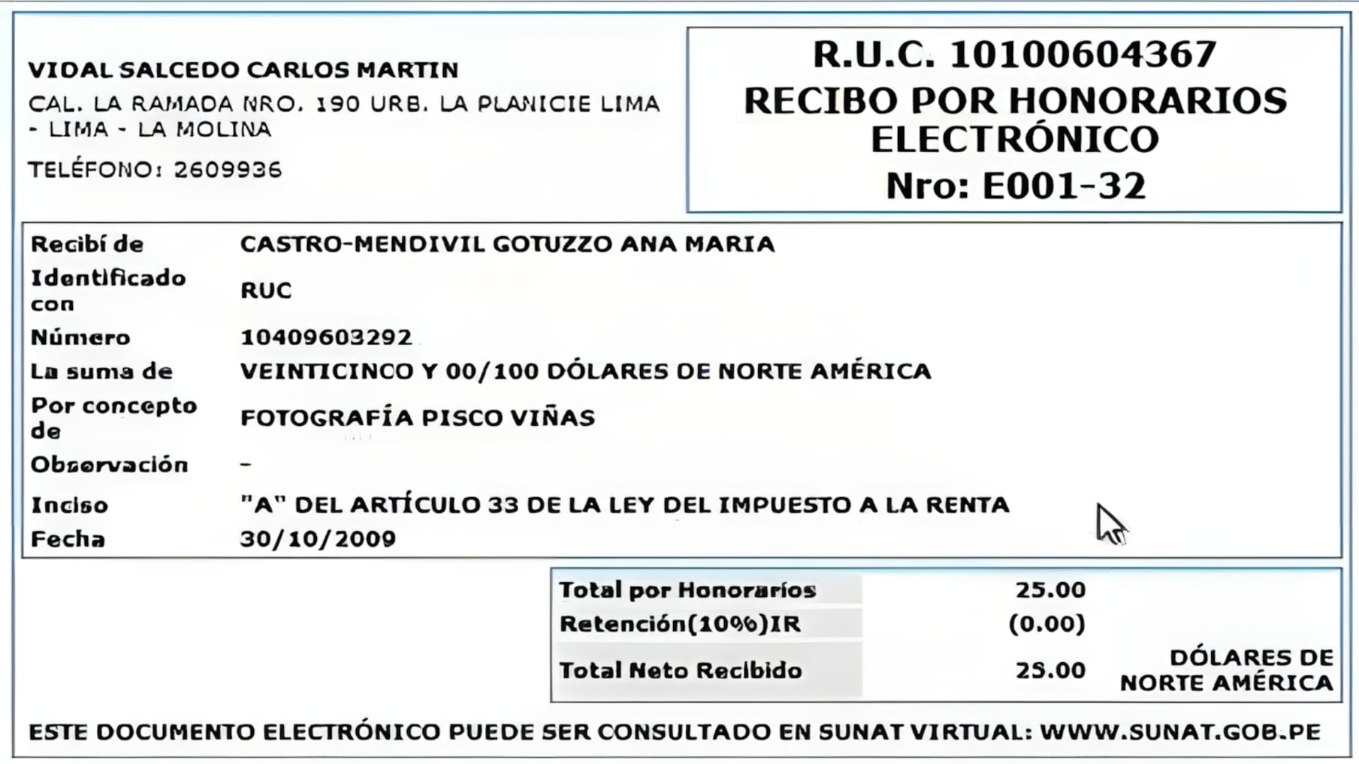 Recibo por honorarios electrónico: ¿Cómo emitirlo paso a paso a través de la Sunat?