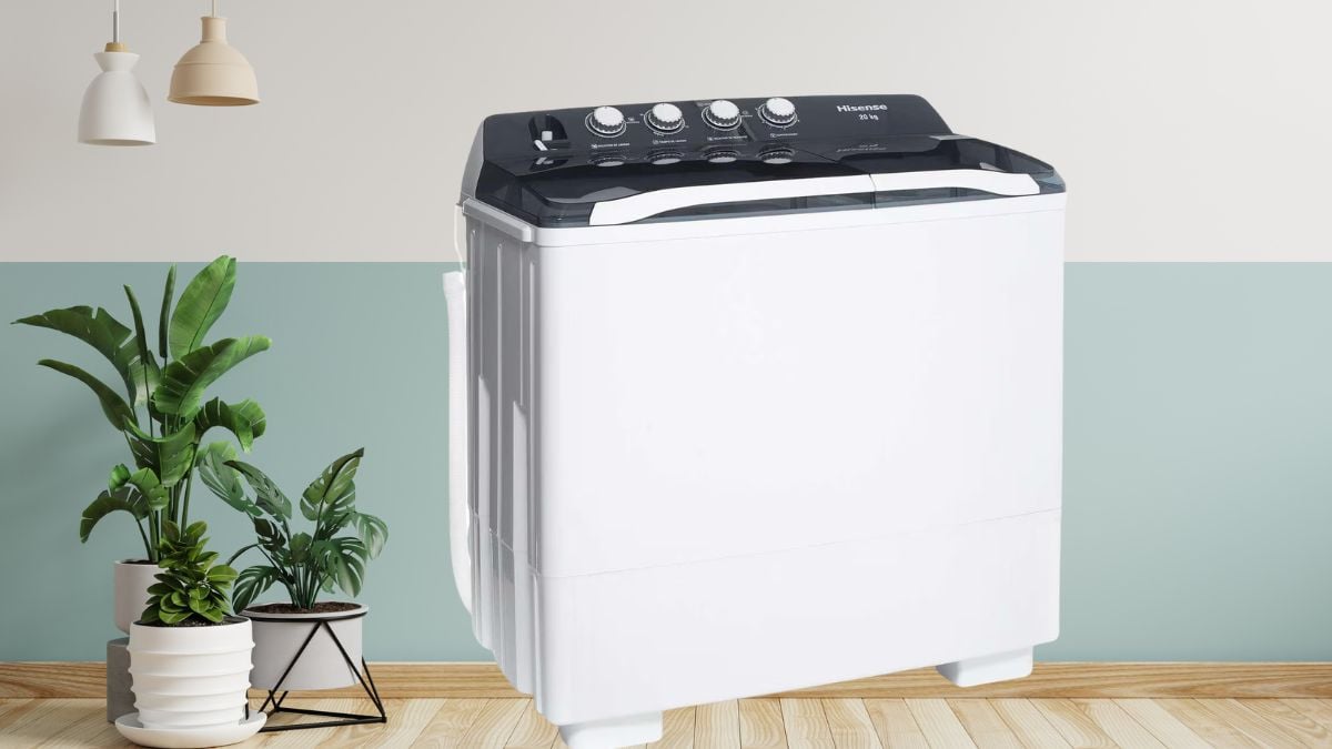 Coppel remata lavadora Hisense de dos tinas y 20 kg; tiene impulsores reversibles