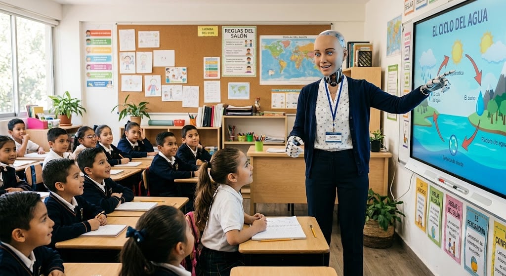 ¿Adiós a los maestros? Robot humanoide comienza a impartir clases y podrá dirigir hasta 500 estudiantes