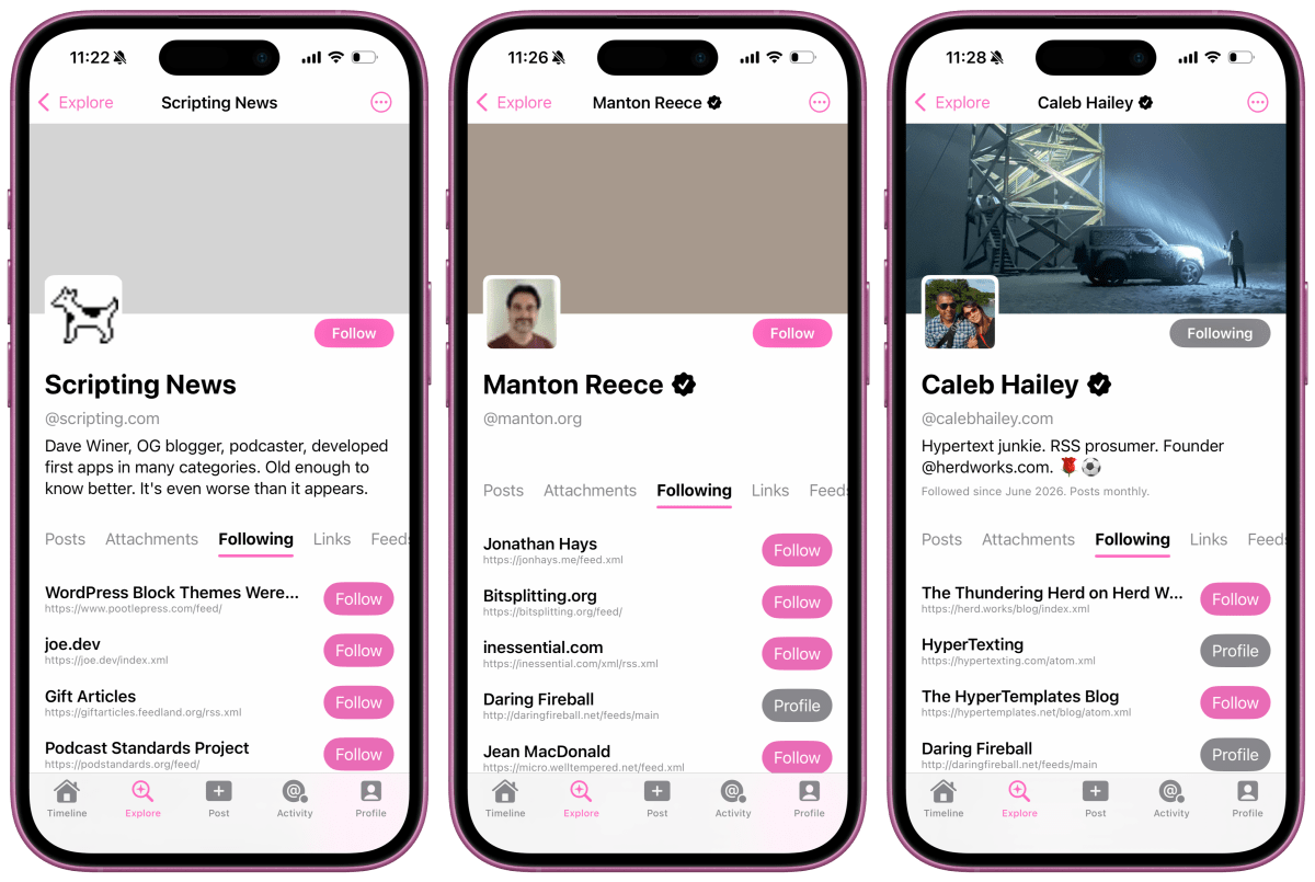 Navegación web se reinventa como feed desplazable: regreso a sitios personales